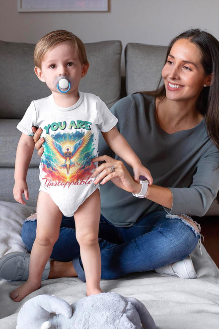 Body bébé à message custom manches longues, body bébé religieux - Essences Agape 85528896