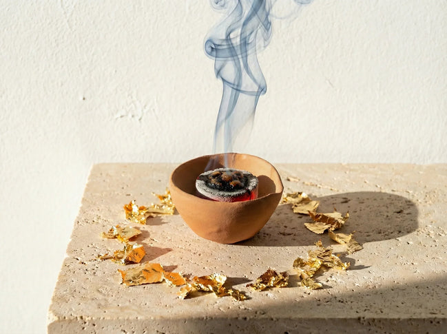 Bol Porte Encens Terre Cuite Artisanale - Ancrage, Foyer & Paix - Essences Agape 68414672