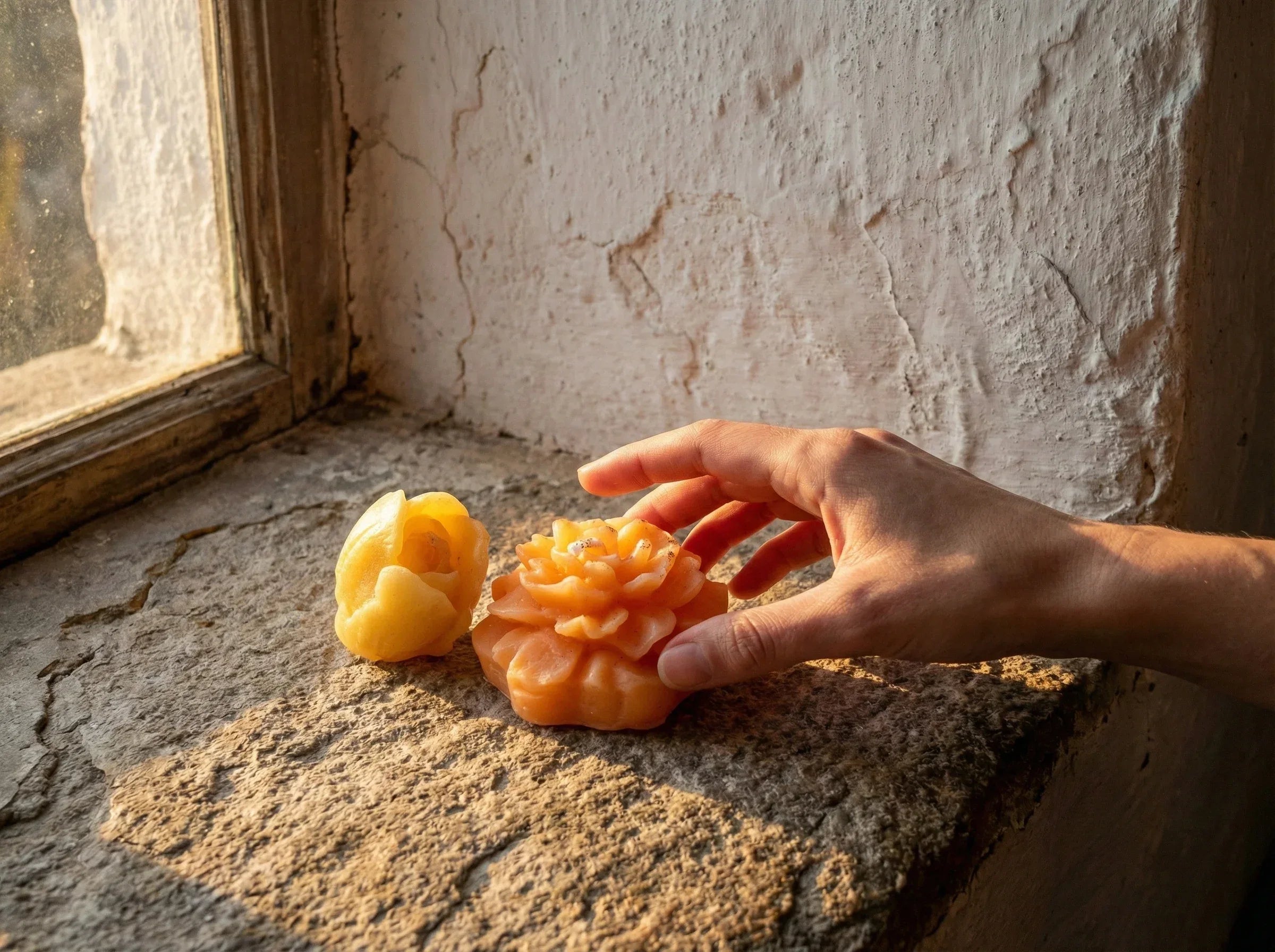 Bougie Artisanale Camomille & Géranium - Cocooning Sacré - Essences Agape 59587979