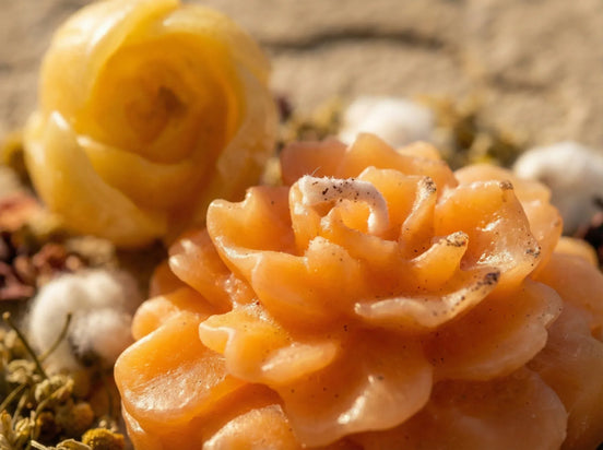 Bougie Artisanale Camomille & Géranium - Cocooning Sacré - Essences Agape 90805634