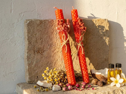 Bougie Artisanale Camomille & Rose - Relaxation & Soin Énergétique - Essences Agape 87068850