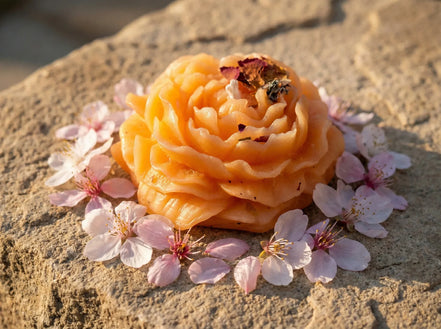 Bougie Artisanale Cerisier Japonais - Éclosion & Éveil Spirituel - Essences Agape 95029800