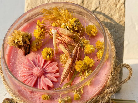 Bougie Artisanale Citronnelle & Musc - Harmonie & Douceur Solaire - Essences Agape 54074274