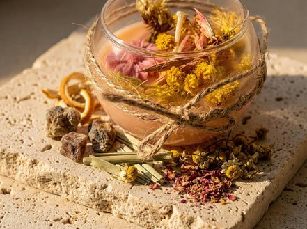 Bougie Artisanale Citronnelle & Musc - Harmonie & Douceur Solaire - Essences Agape 27511910