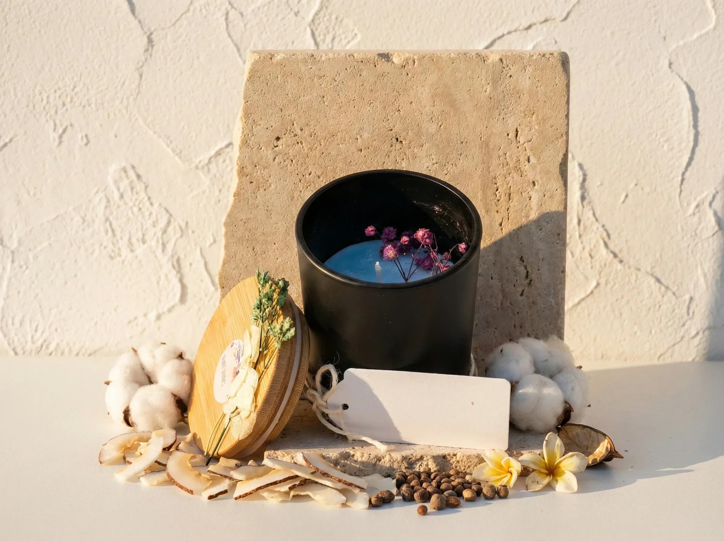 Bougie Artisanale Coco & Musc - Douceur & Cocooning Sacré - Essences Agape 49263136