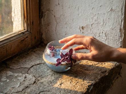 Bougie Artisanale Musc & Coton - Harmonie & Cocooning - Essences Agape 30442086