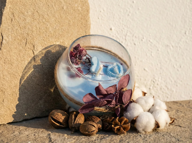 Bougie Artisanale Musc & Coton - Harmonie & Cocooning - Essences Agape 94100790