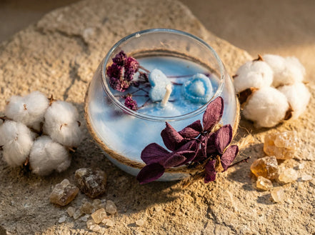 Bougie Artisanale Musc & Coton - Harmonie & Cocooning - Essences Agape 4104624