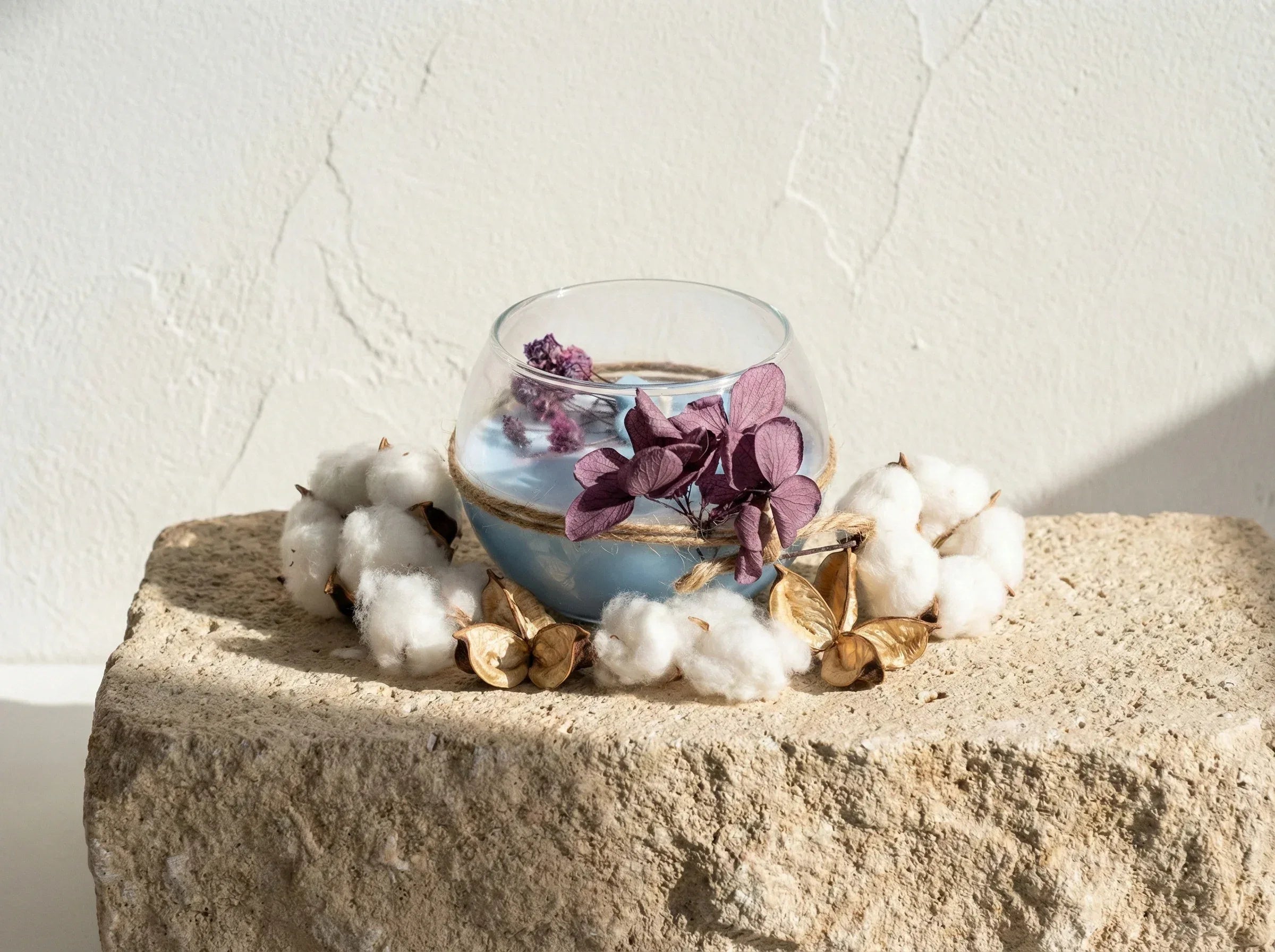 Bougie Artisanale Musc & Coton - Harmonie & Cocooning - Essences Agape 616517