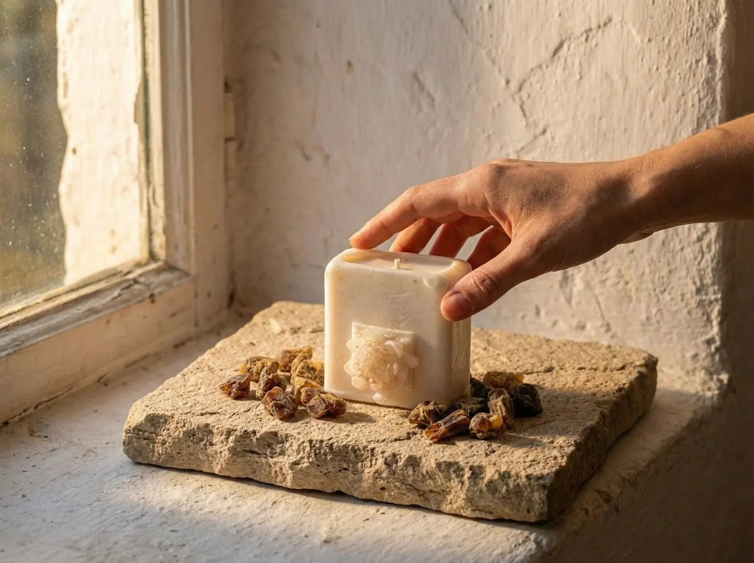 Bougie Artisanale Musc & Rose - Harmonie & Ambiance Chaleureuse - Essences Agape 63640044