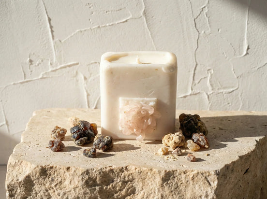 Bougie Artisanale Musc & Rose - Harmonie & Ambiance Chaleureuse - Essences Agape 82500639