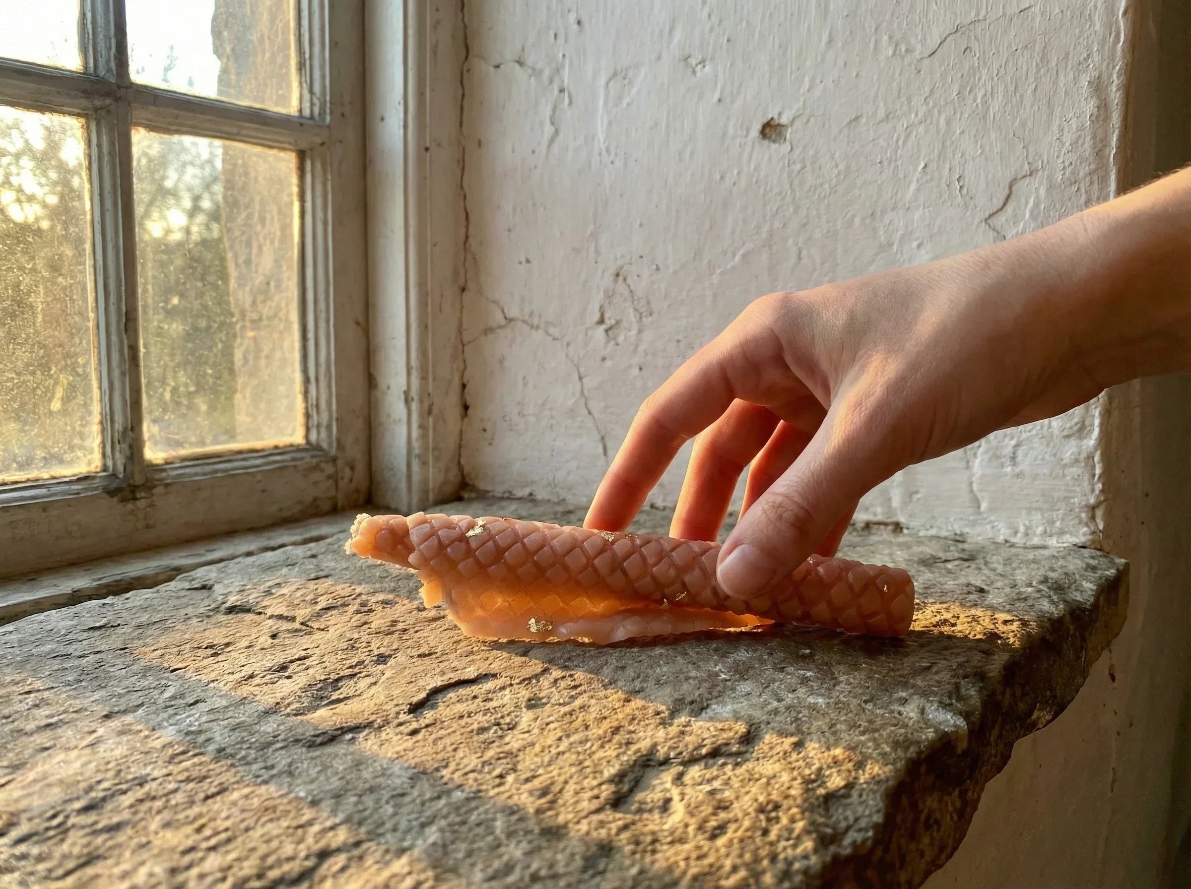 Bougie Artisanale Musc & Rose - Tendresse & Rayonnement - Essences Agape 82853517