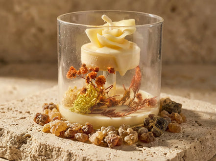 Bougie Artisanale Myrrhe & Musc - Élévation & Protection - Essences Agape 21589233