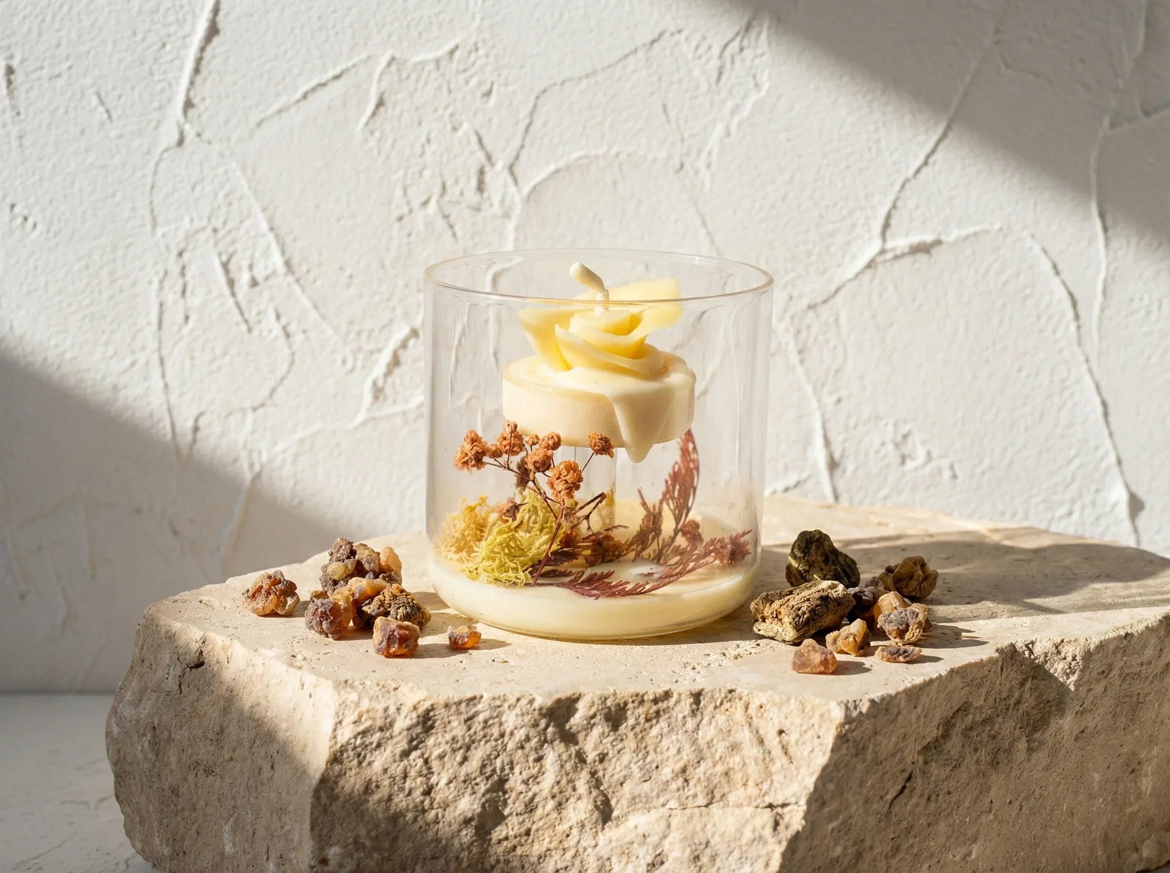 Bougie Artisanale Myrrhe & Musc - Élévation & Protection - Essences Agape 26271767