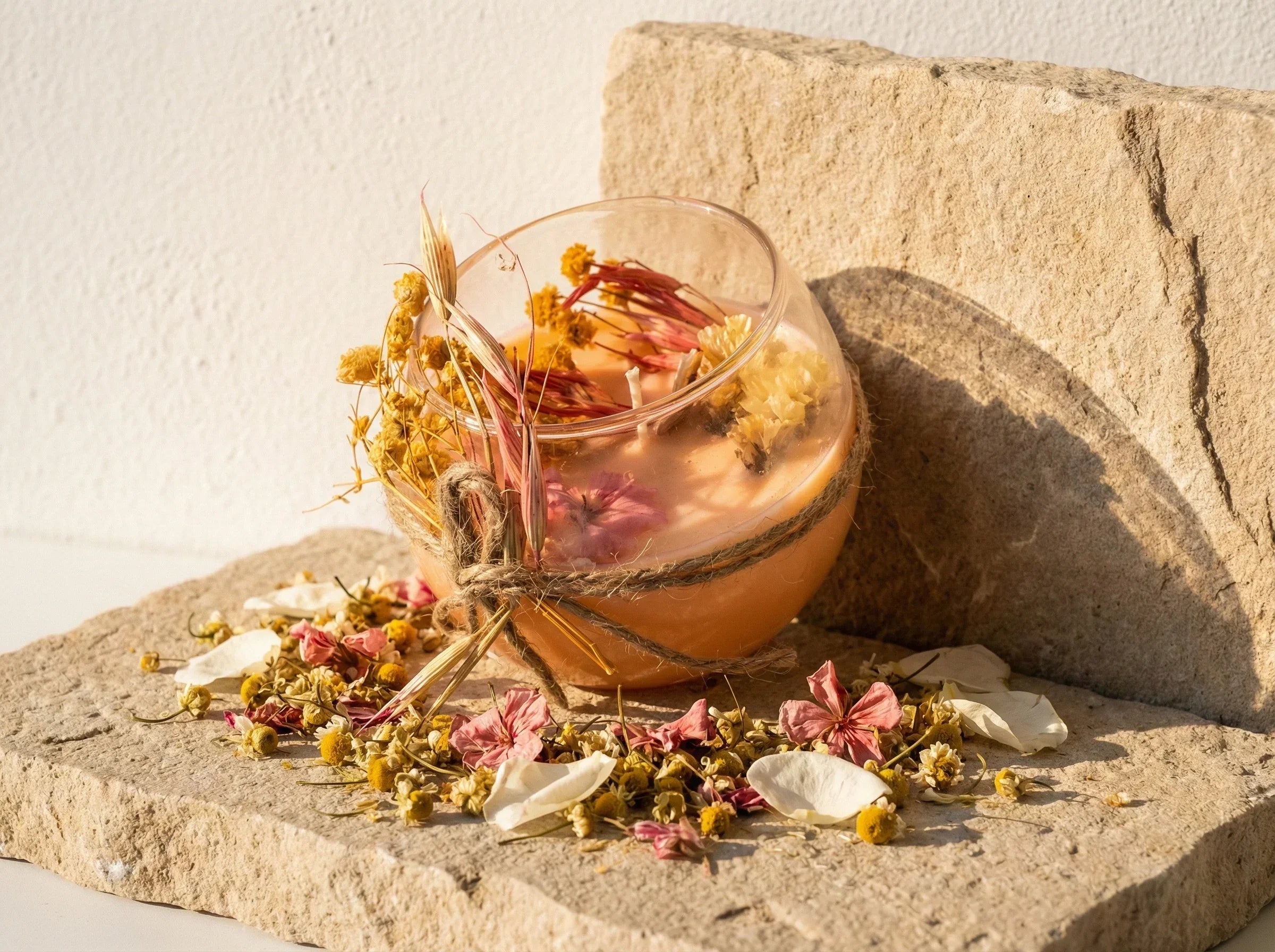 Bougie Artisanale Naturelle Camomille - Harmonie & Douceur - Essences Agape 94888810