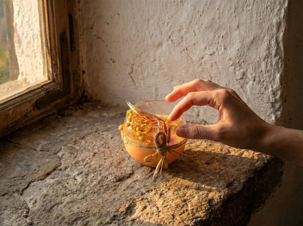 Bougie Artisanale Naturelle Camomille - Harmonie & Douceur - Essences Agape 90061953