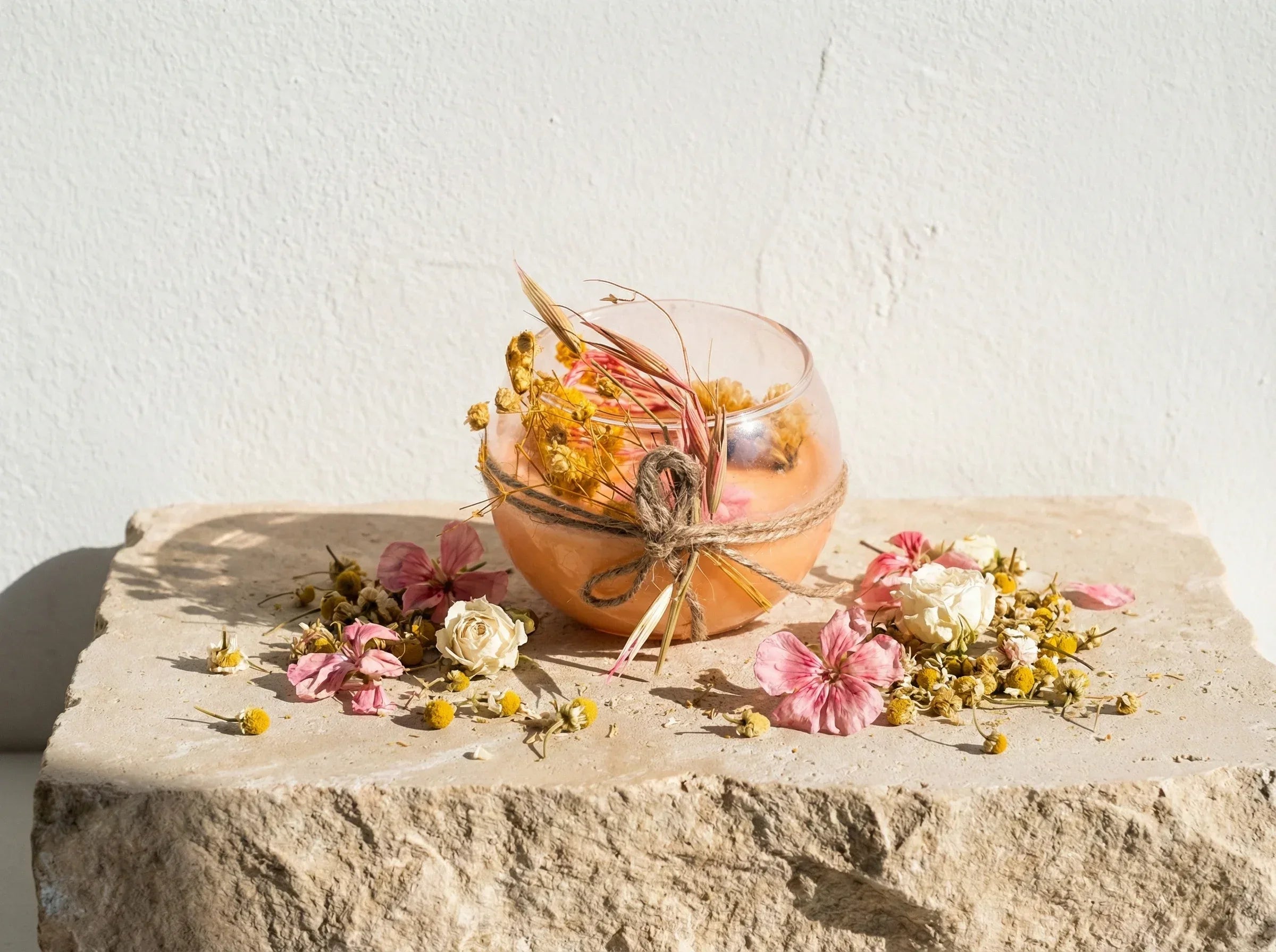 Bougie Artisanale Naturelle Camomille - Harmonie & Douceur - Essences Agape 13460116