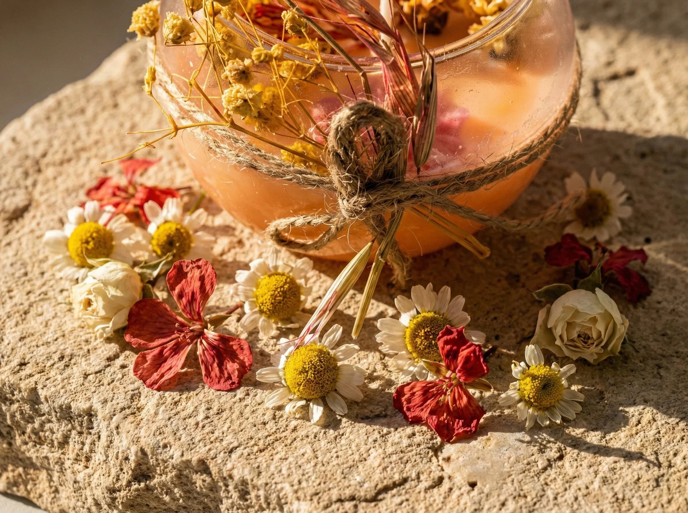 Bougie Artisanale Naturelle Camomille - Harmonie & Douceur - Essences Agape 91741517