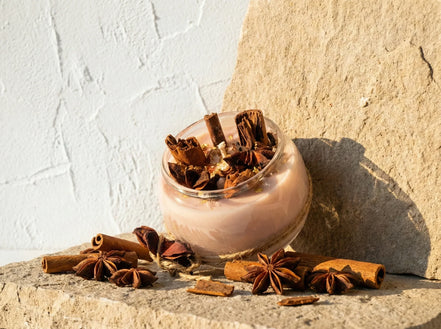 Bougie Artisanale Naturelle Cannelle - Chaleur & Réconfort - Essences Agape 72331690