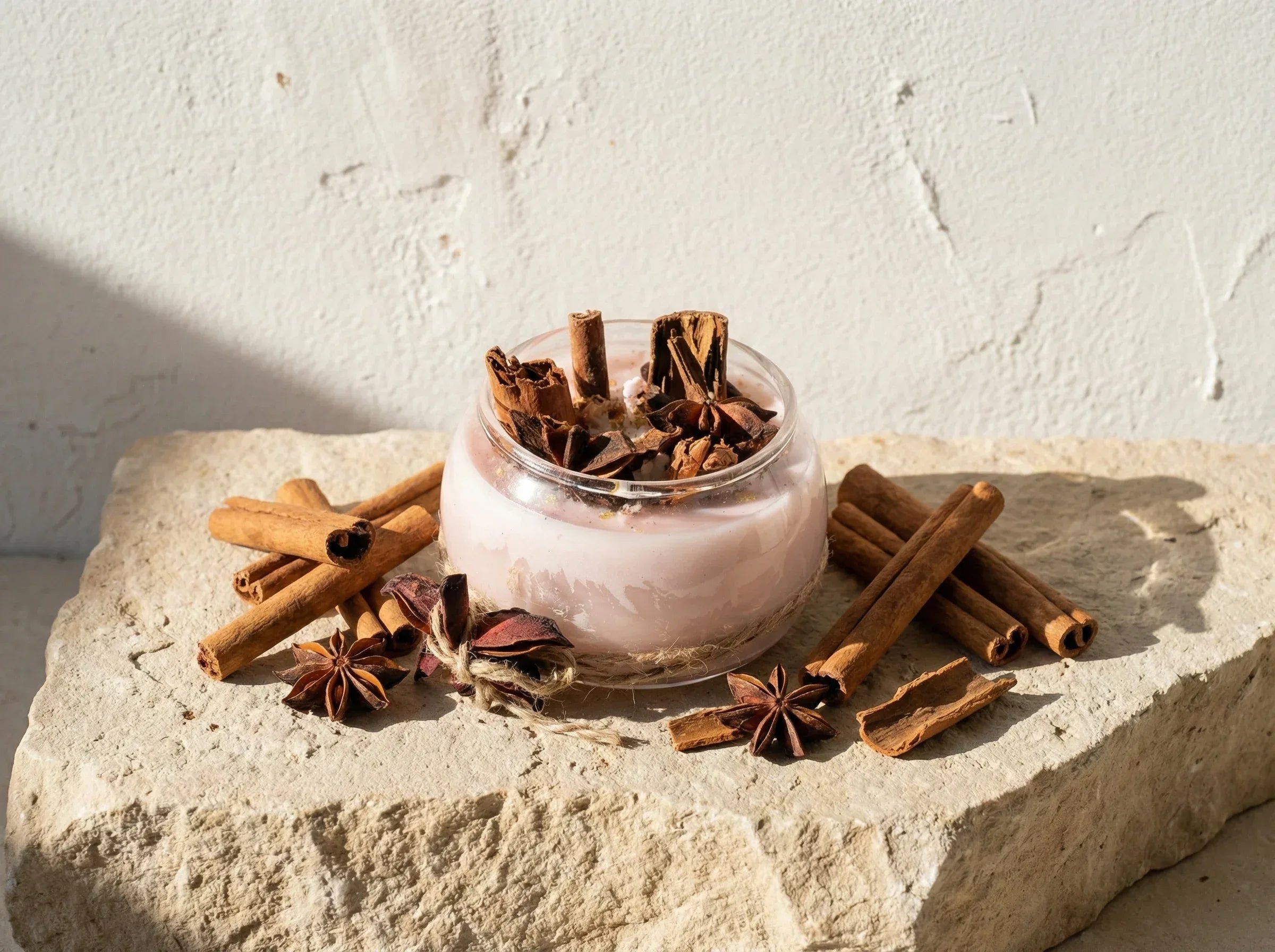 Bougie Artisanale Naturelle Cannelle - Chaleur & Réconfort - Essences Agape 23410259