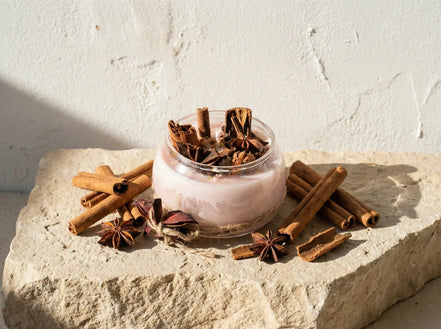 Bougie Artisanale Naturelle Cannelle - Chaleur & Réconfort - Essences Agape 23410259