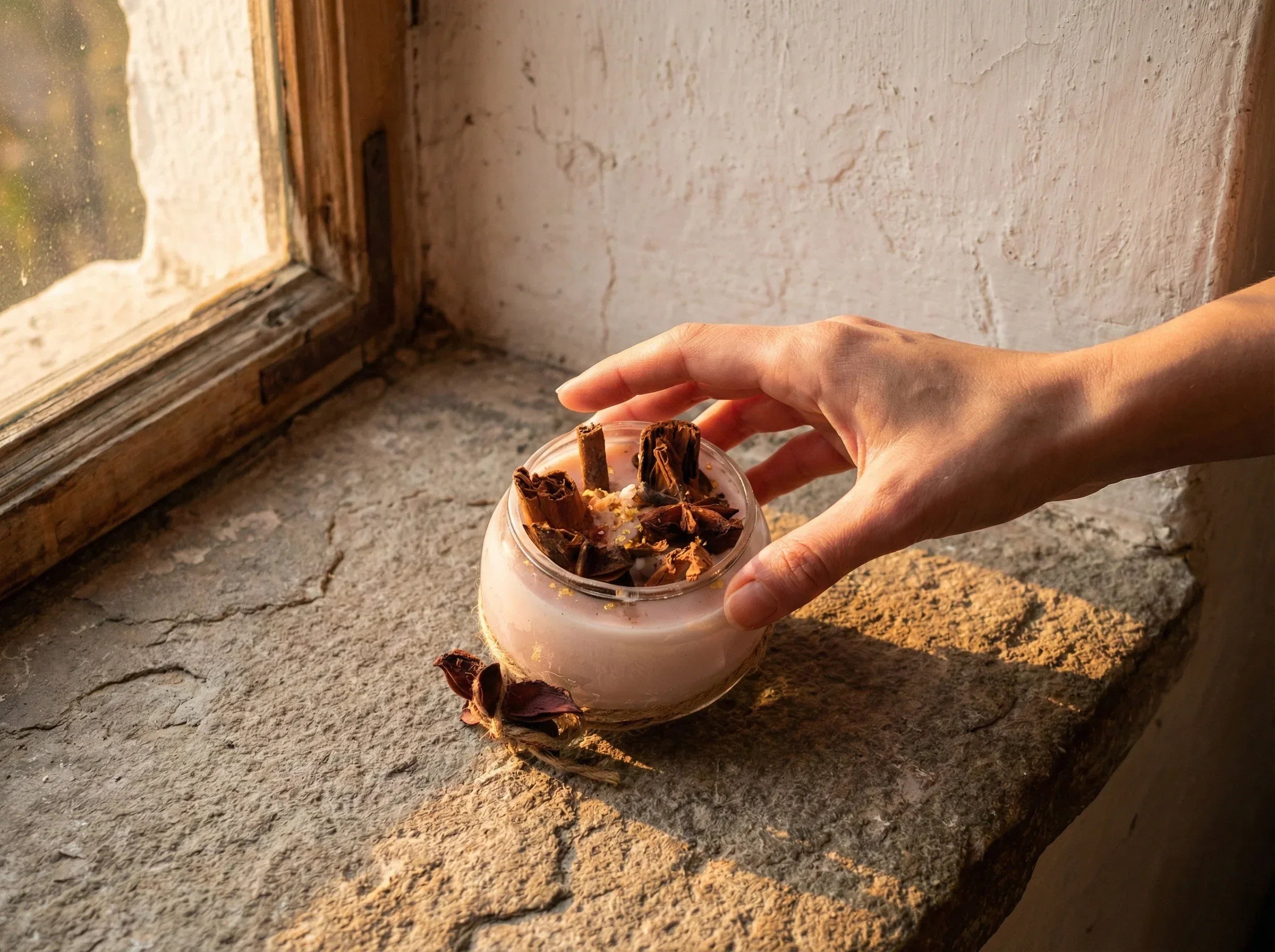 Bougie Artisanale Naturelle Cannelle - Chaleur & Réconfort - Essences Agape 16661598