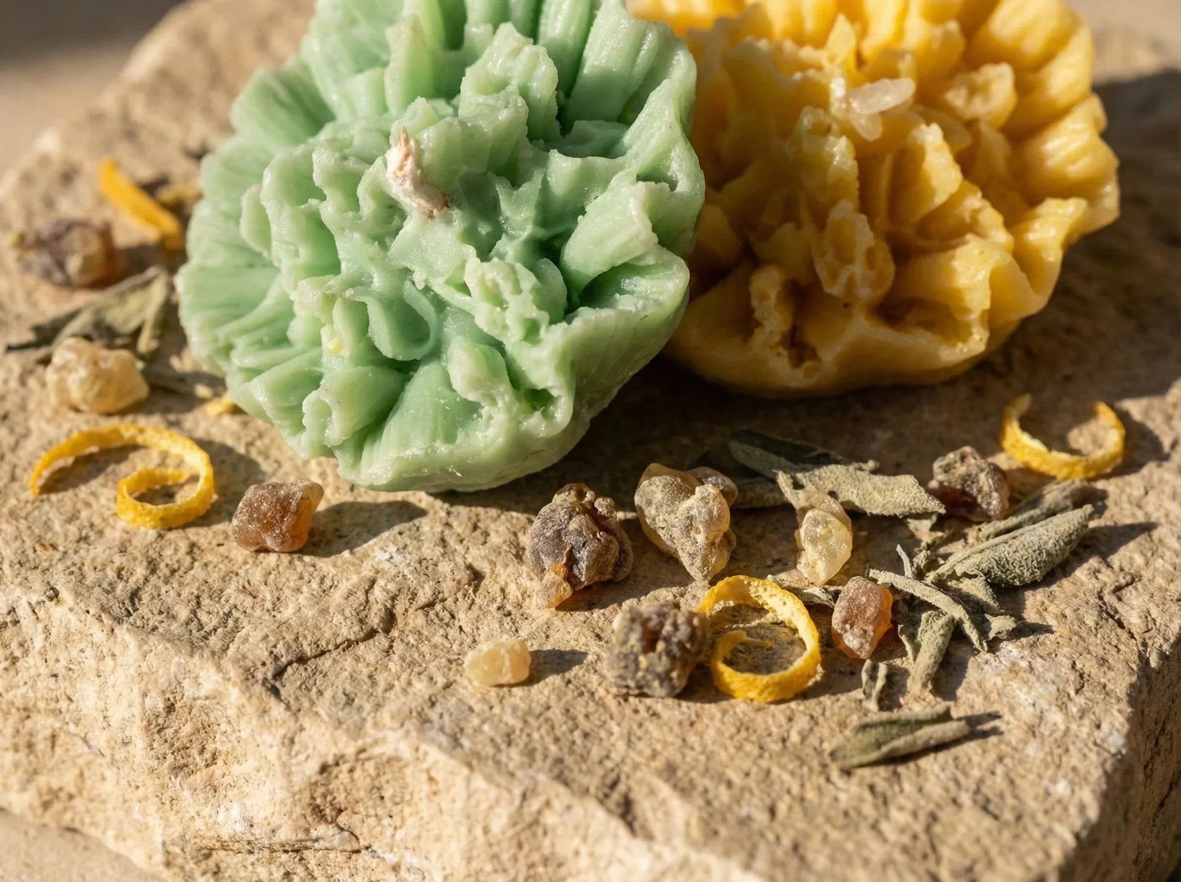 Bougie Artisanale Naturelle Citron & Sauge - Chakra Nettoyage - Essences Agape 35298054