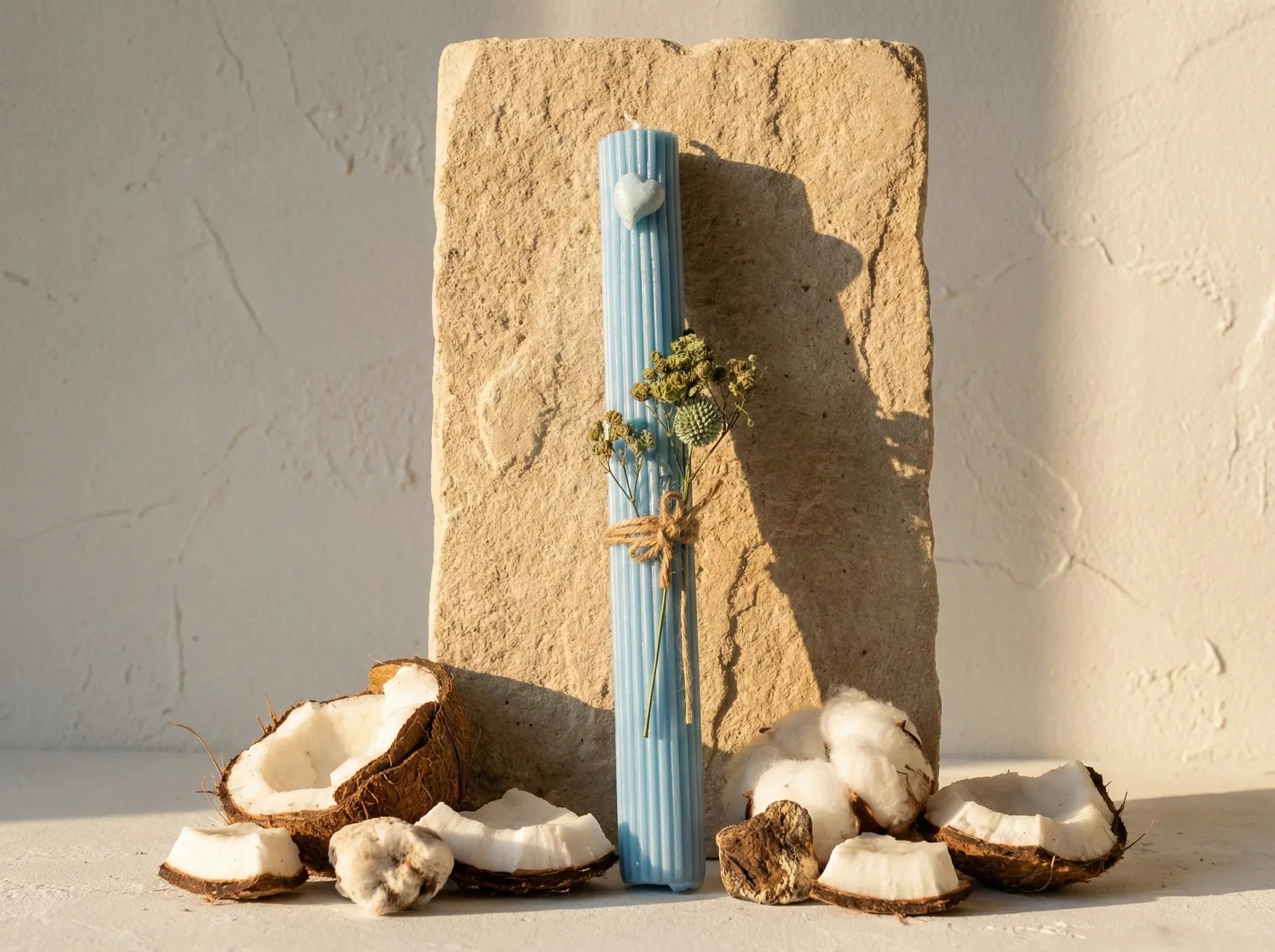 Bougie Artisanale Naturelle Coco & Coton - Douceur & Cocooning - Essences Agape 24509416