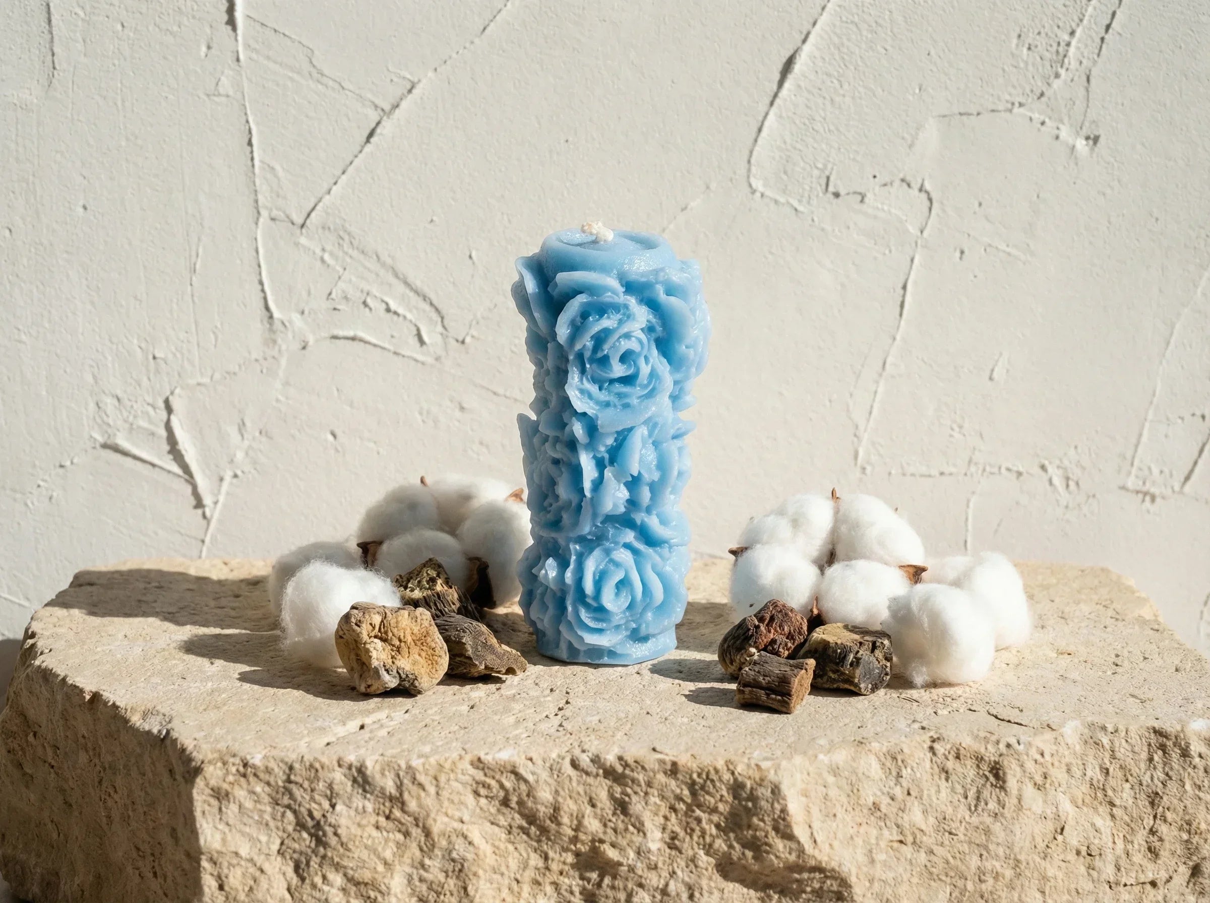 Bougie Artisanale Naturelle Coton & Musc - Douceur & Cocooning - Essences Agape 24205249