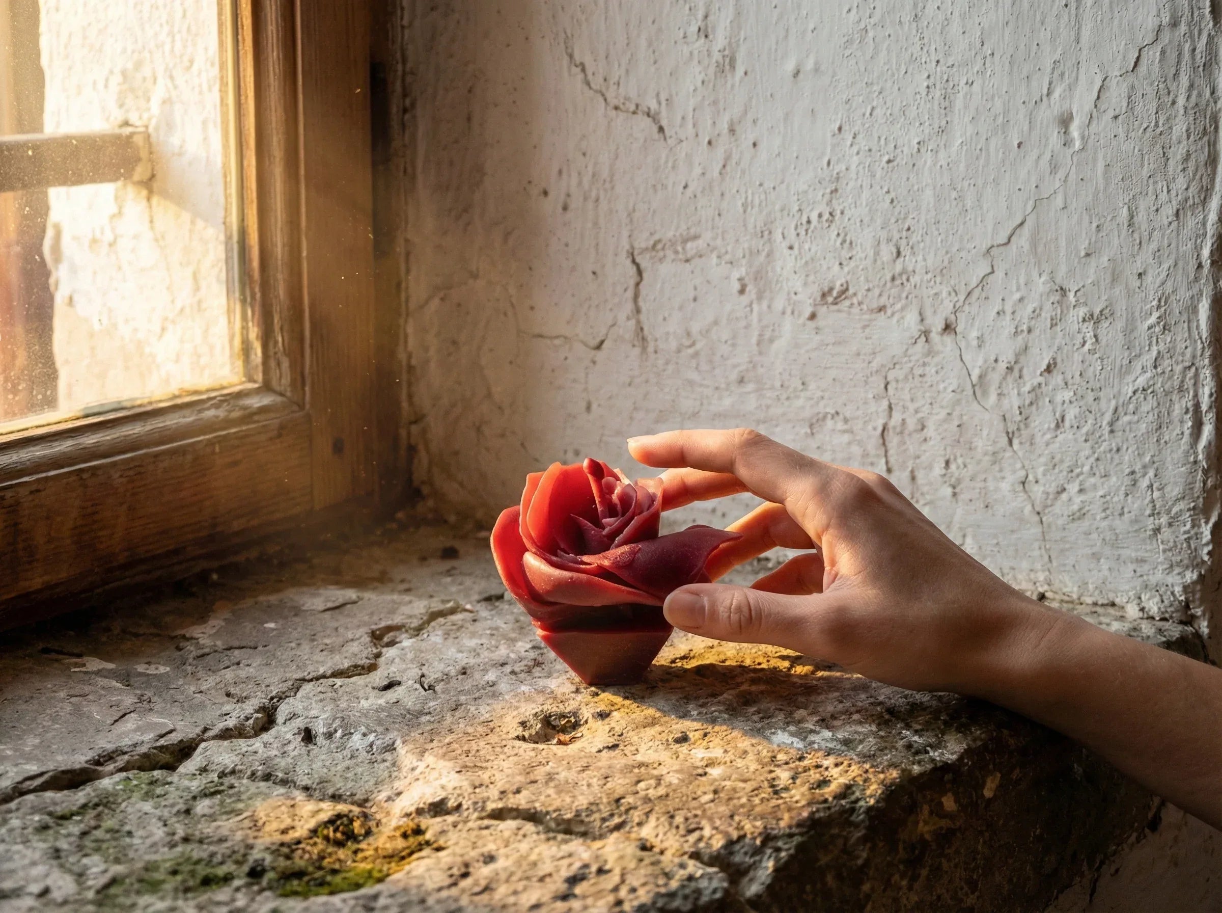 Bougie Artisanale Naturelle Hibiscus - Éclat & Énergie Spirituelle - Essences Agape 46171166