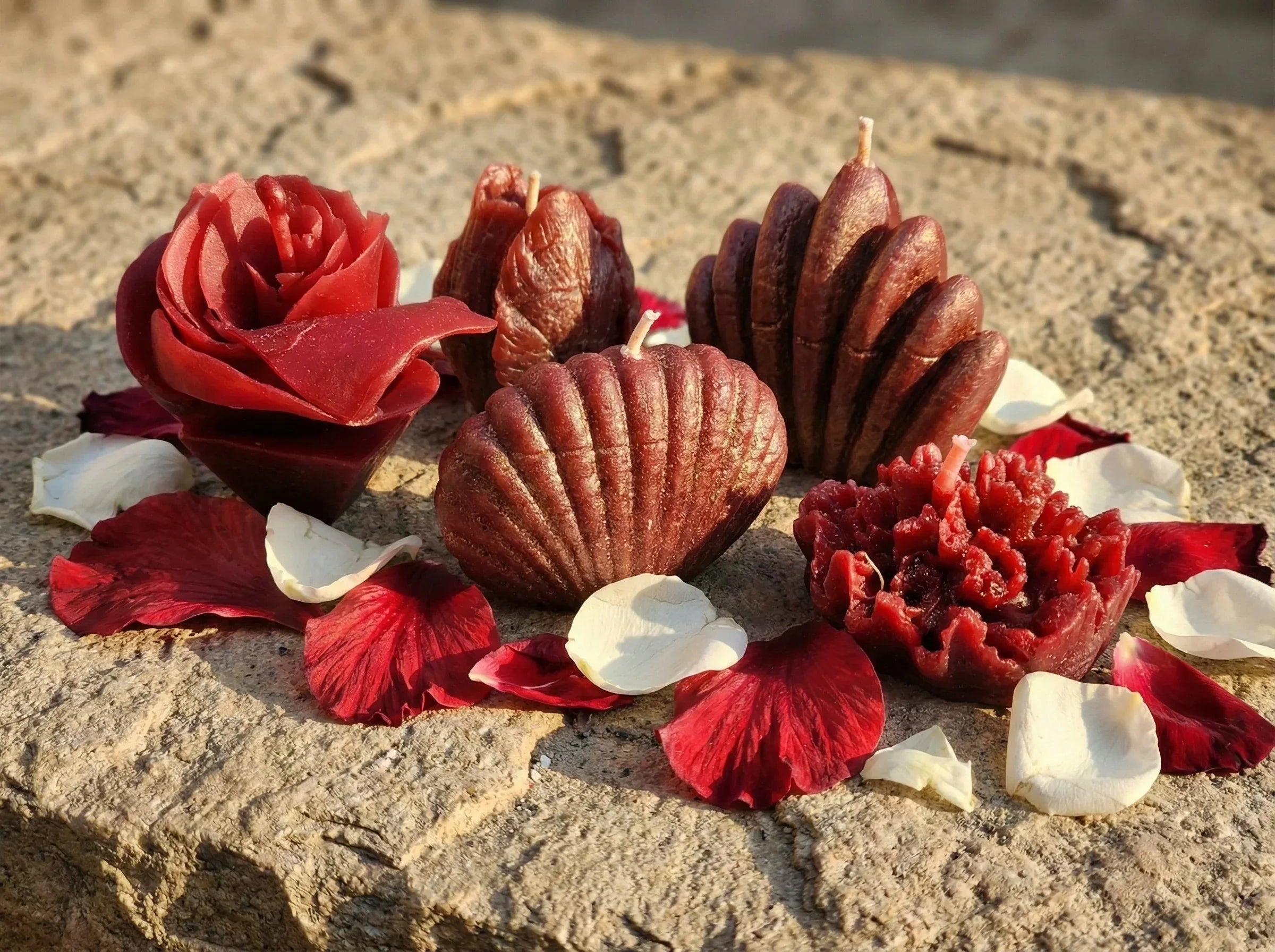 Bougie Artisanale Naturelle Hibiscus - Éclat & Énergie Spirituelle - Essences Agape 19607629