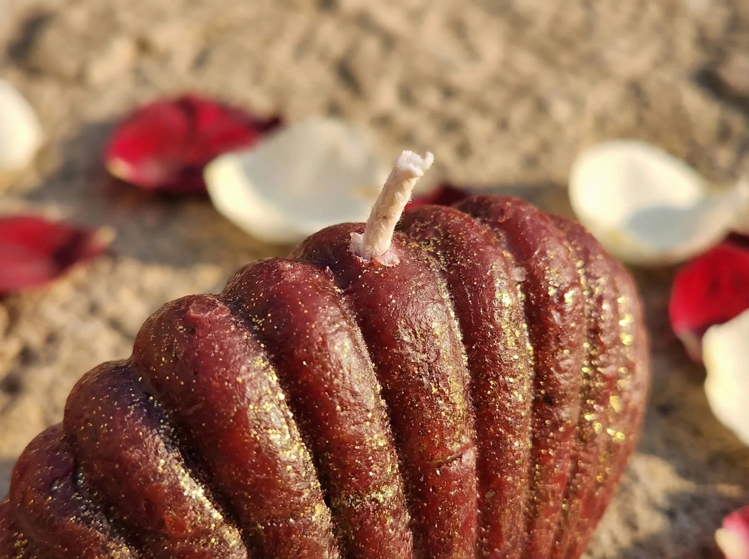 Bougie Artisanale Naturelle Hibiscus - Éclat & Énergie Spirituelle - Essences Agape 46276932