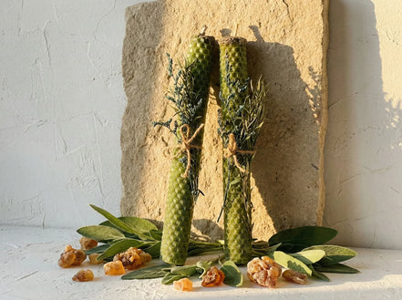 Bougie Artisanale Naturelle Lavande & Ambre - Sérénité & Paix - Essences Agape 52463935