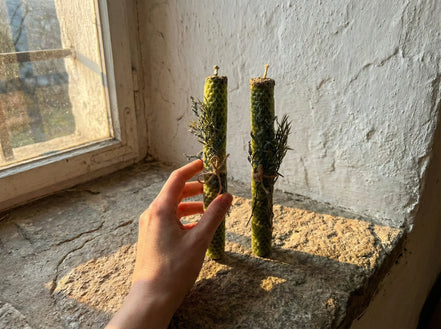 Bougie Artisanale Naturelle Lavande & Ambre - Sérénité & Paix - Essences Agape 88184231