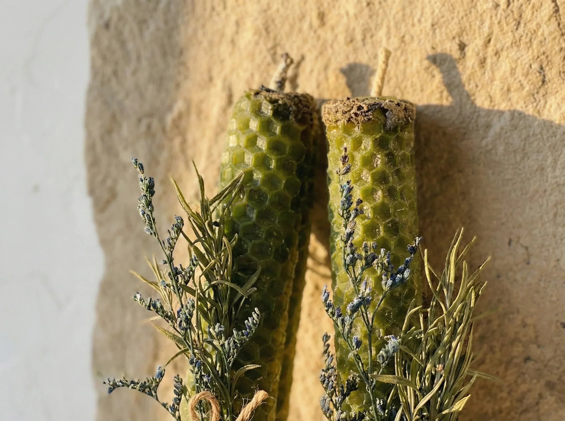 Bougie Artisanale Naturelle Lavande & Ambre - Sérénité & Paix - Essences Agape 10186152