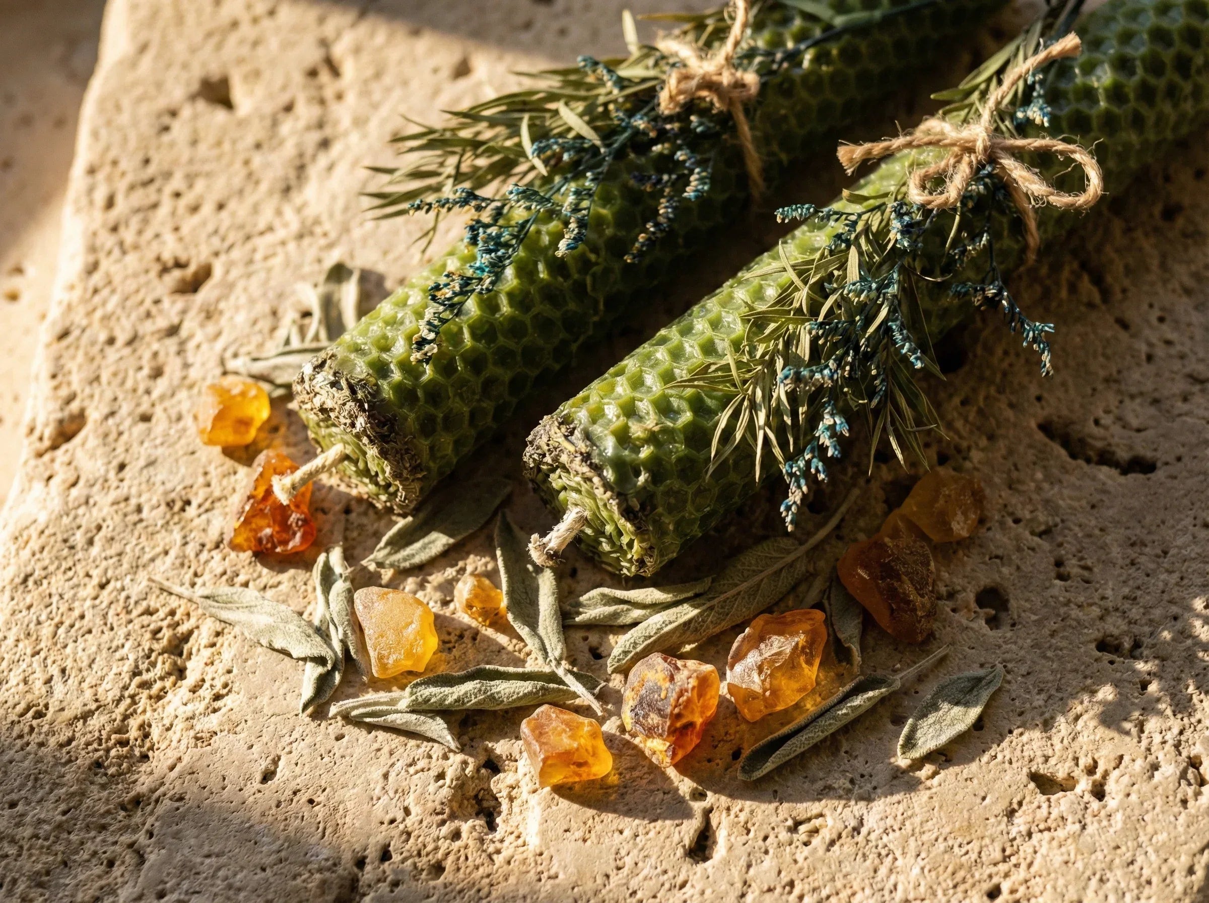 Bougie Artisanale Naturelle Lavande & Ambre - Sérénité & Paix - Essences Agape 48691482