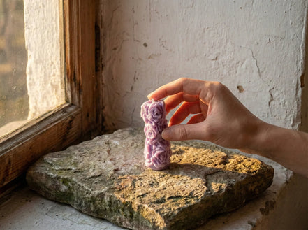 Bougie Artisanale Naturelle Lavande - Sérénité & Sommeil Divin - Essences Agape 82910374