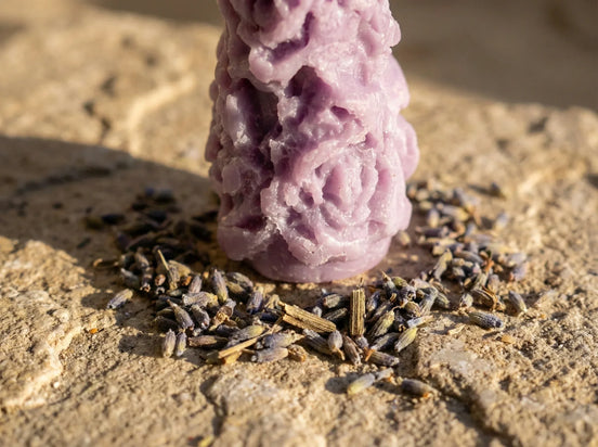 Bougie Artisanale Naturelle Lavande - Sérénité & Sommeil Divin - Essences Agape 97059677