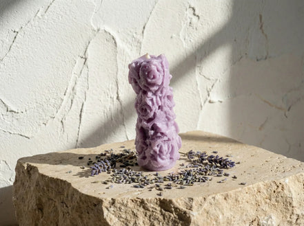 Bougie Artisanale Naturelle Lavande - Sérénité & Sommeil Divin - Essences Agape 38232304