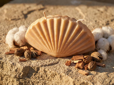 Bougie Artisanale Naturelle Musc & Cèdre - Ancrage & Sérénité - Essences Agape 71980956