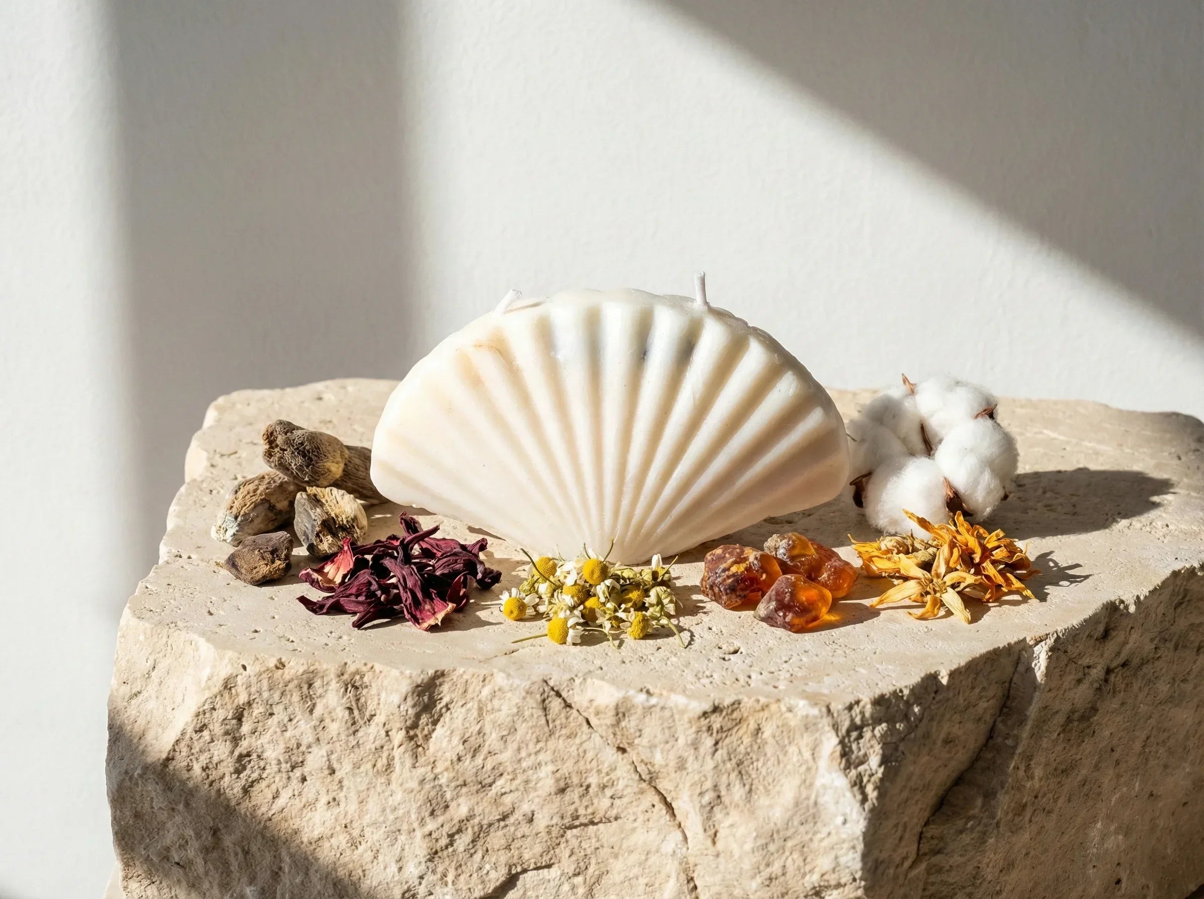 Bougie Artisanale Naturelle Musc & Hibiscus - Harmonie & Cocooning - Essences Agape 2337009