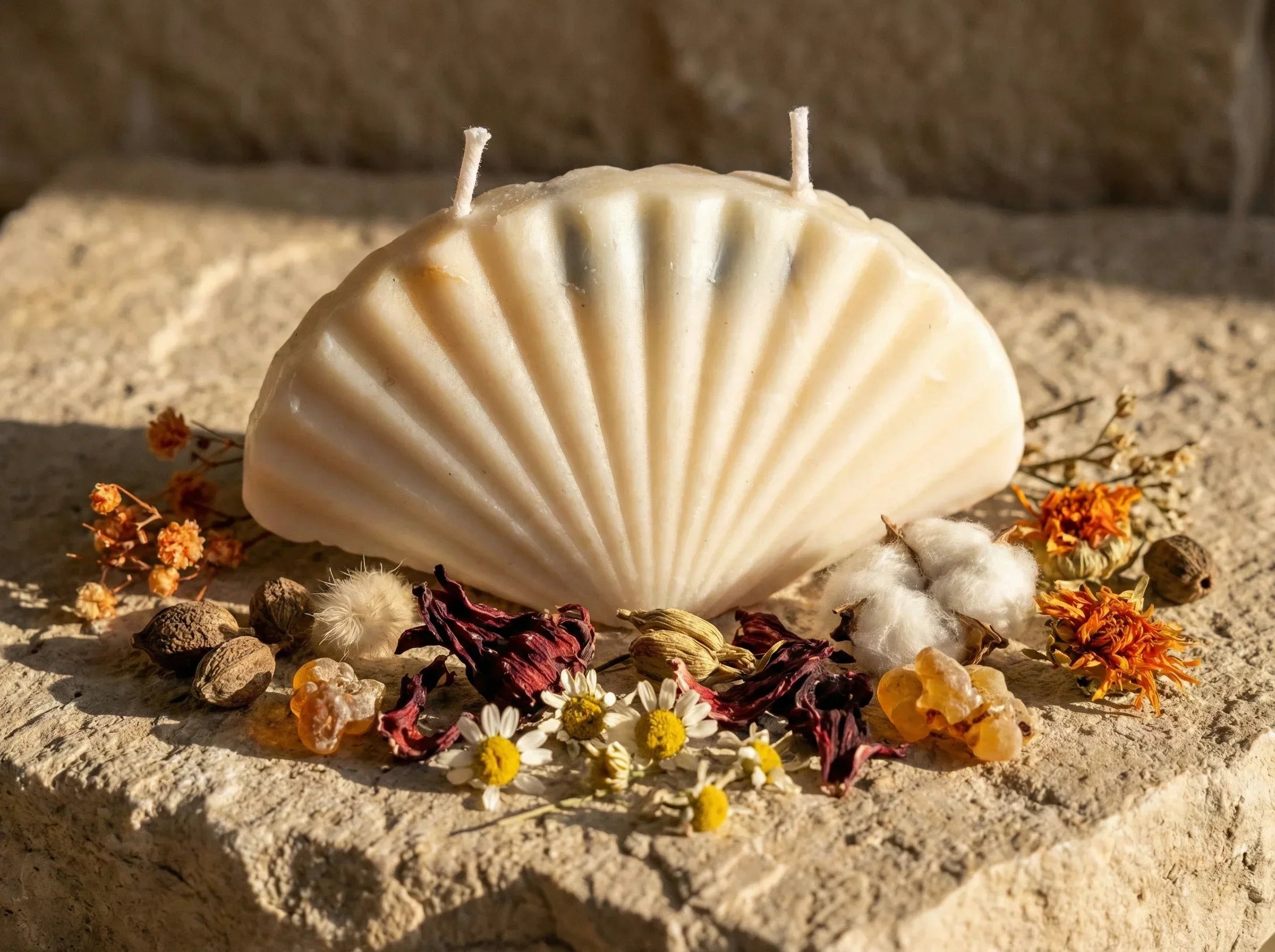 Bougie Artisanale Naturelle Musc & Hibiscus - Harmonie & Cocooning - Essences Agape 29804608