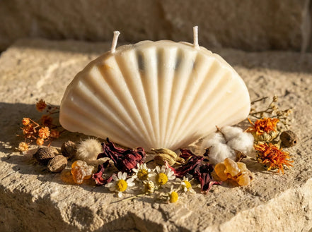 Bougie Artisanale Naturelle Musc & Hibiscus - Harmonie & Cocooning - Essences Agape 29804608