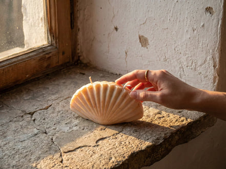 Bougie Artisanale Naturelle Musc & Hibiscus - Harmonie & Cocooning - Essences Agape 52949302