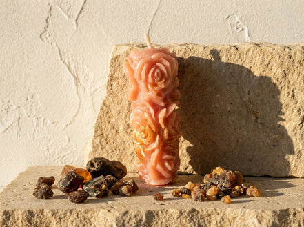 Bougie Artisanale Naturelle Myrrhe & Musc - Sagesse & Recueillement - Essences Agape 36525741