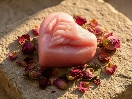 Bougie Artisanale Naturelle Rose - Amour & Harmonie Intérieure - Essences Agape 21497322