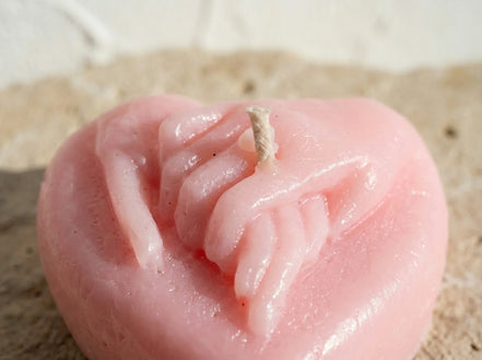 Bougie Artisanale Naturelle Rose - Amour & Harmonie Intérieure - Essences Agape 66396704