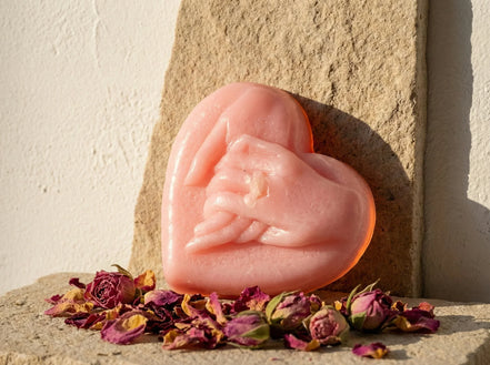 Bougie Artisanale Naturelle Rose - Amour & Harmonie Intérieure - Essences Agape 67422149