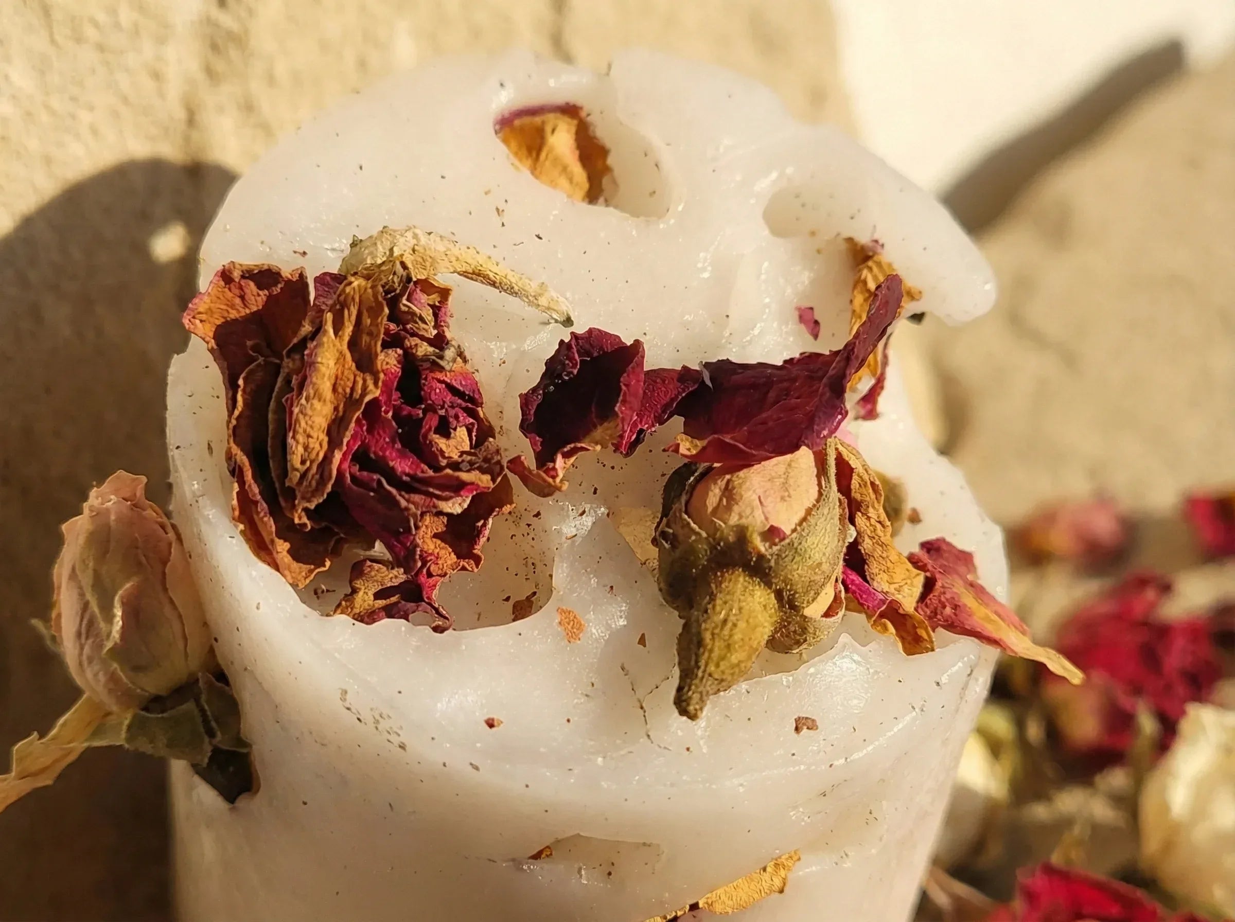 Bougie Artisanale Naturelle Rose - Amour & Tendresse Sacrée - Essences Agape 48138465