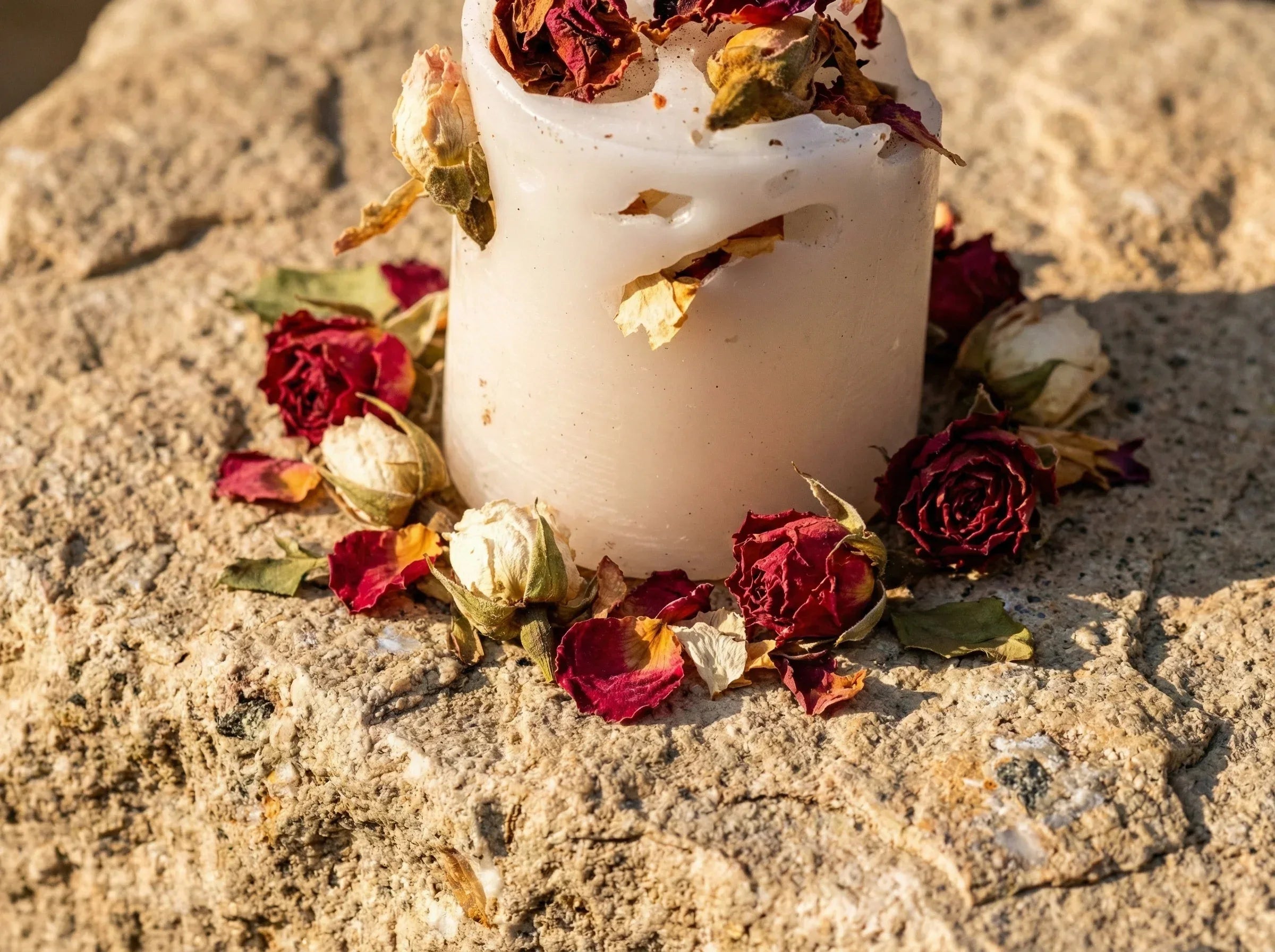 Bougie Artisanale Naturelle Rose - Amour & Tendresse Sacrée - Essences Agape 16519699